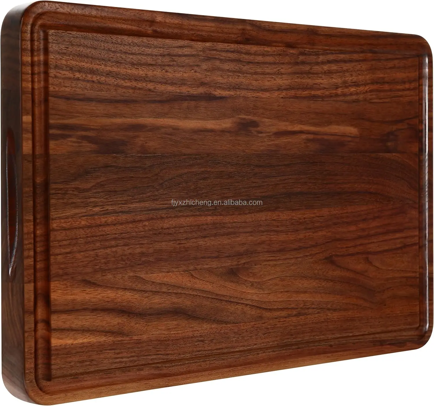 product large walnut wooden cutting board kitchen 17x11 inch wood juice groove non slip mats dishwasher safe-0