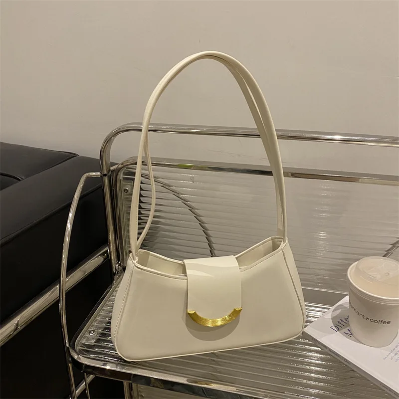 2025 Summer Spring PU Leather Cross Body Tote Shoulder Bag High Quality Single Strap Zip Wholesale Fashion Women Pure Color