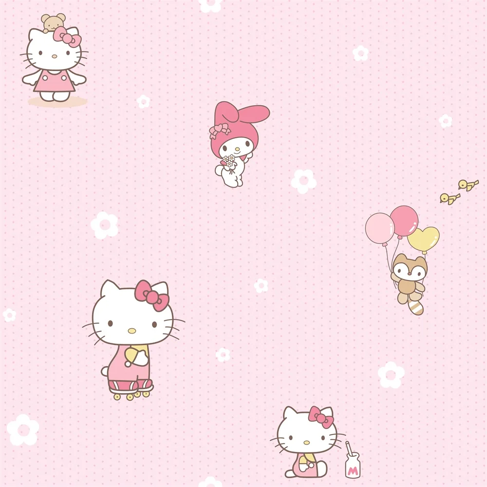 Cartoon Design Hello Kitty Wall Paper Wallpaper Rolls For Baby Room Kids  Wallpaper - Buy Kids Wallpaper,Hello Kitty Wallpaper,Wallpaper For Baby  Room Product on 