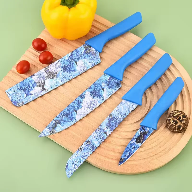 Wholesale 6Pcs Wheat Straw Kitchen Accessories Cooking Sets  Knife Scissor Peeler Knife set with Gift Box