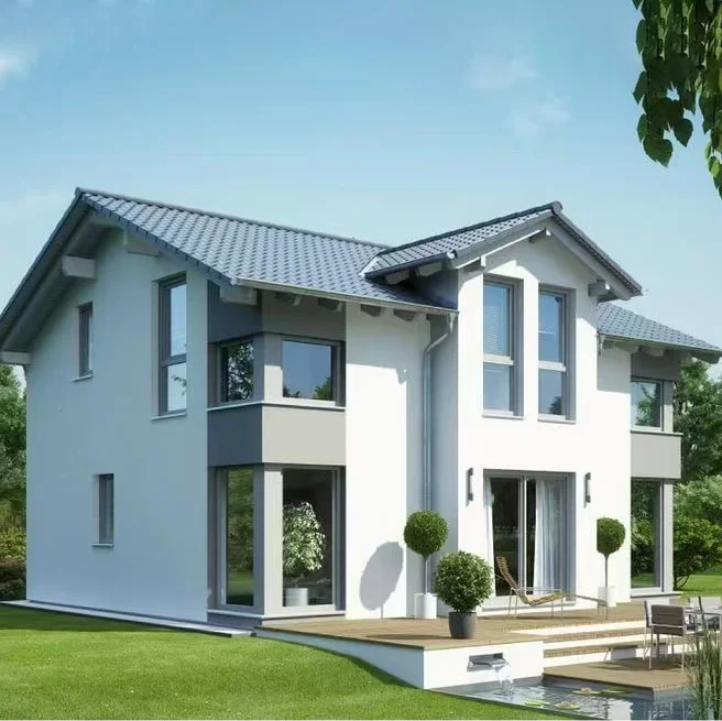 Luxury Villa Prefabricated Light Steel Villas Over Water Low Cost Villa