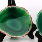 Agate Agate Natural Round Slices Green Slice Agate For Cup Coaster