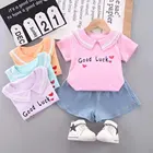 Children 2021 New Summer Floral Print KIDS Children Girls Spot Outdoor Sets