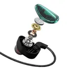 Earphone For Mobile Phone Wired Earphones QZK-AK9 In-Ear Wired Earphone With Chip Subwoofer For Mobile Phone