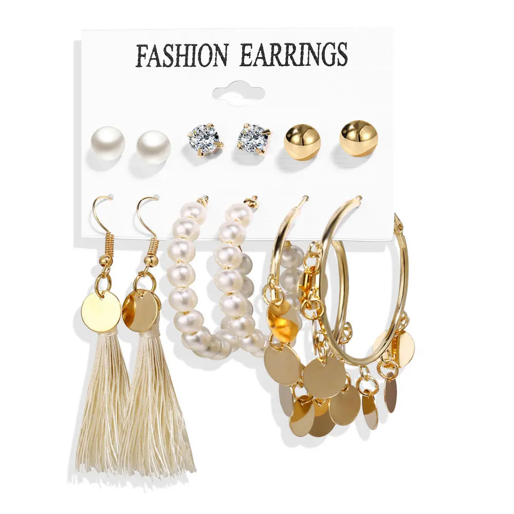 Cheap Wholesale Simple Design Clear Multi Colors New Fashion Jewelry Mixed  Designs Ladies Earrings - Buy Fashion Acrylic Pearl Crystal Gold Hoop  Earrings Set Oversize Metal Circle Butterfly Heart Flower Punk Earring