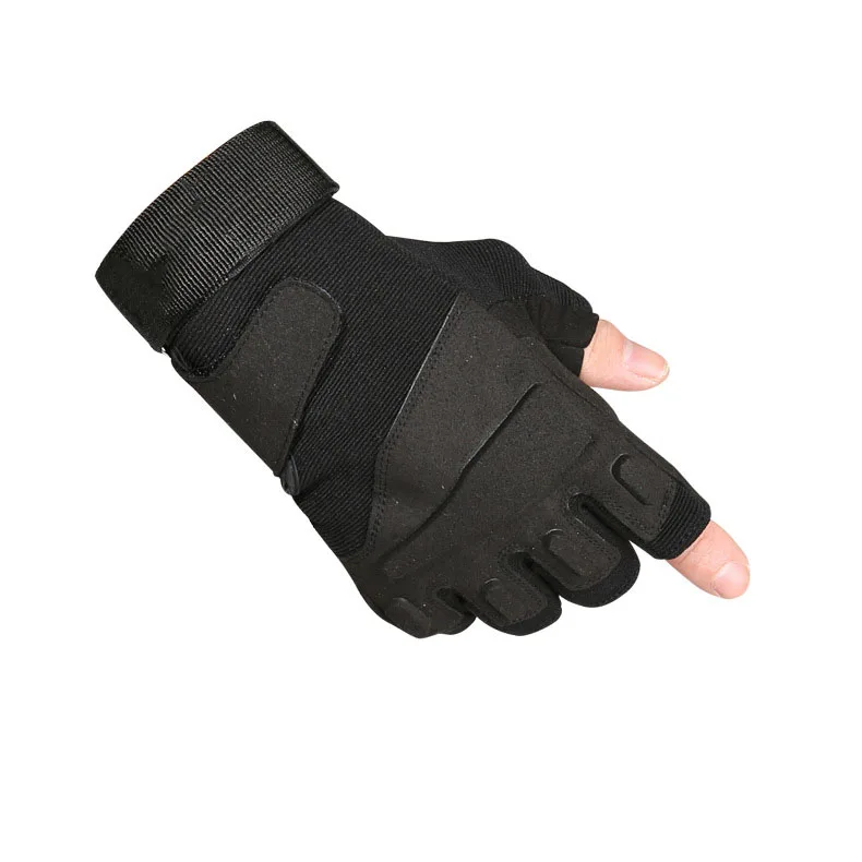For Hawk Outdoor Tactical Half-Finger Motorcycle Gloves Black for Riding Accessories