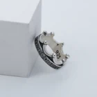 Rings Custom Jewelry Silver Punk Crown Zircon Rings For Man And Women