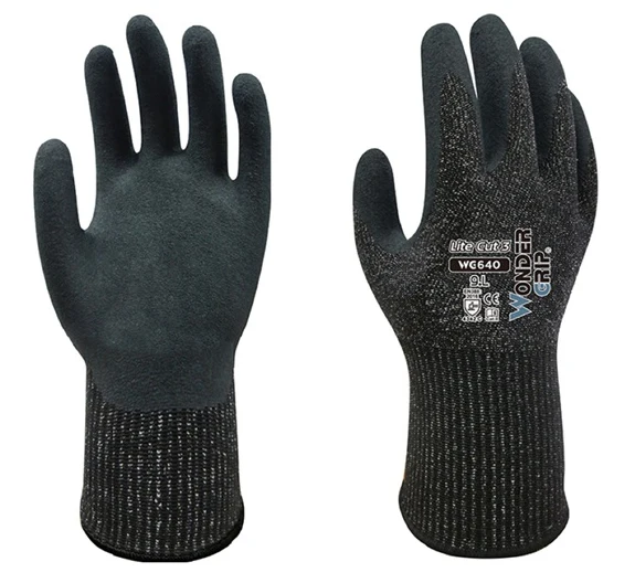 Super Cut Resistant Safety Glove HPPE Foam Nitrile Anti Cut Proof Work Gloves 
