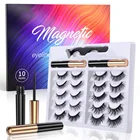 Eyelashes 2020 Newest Styles Magnetic Eyeliner And Magnetic Lashes 3d Wholesale Magnetic Eyelashes