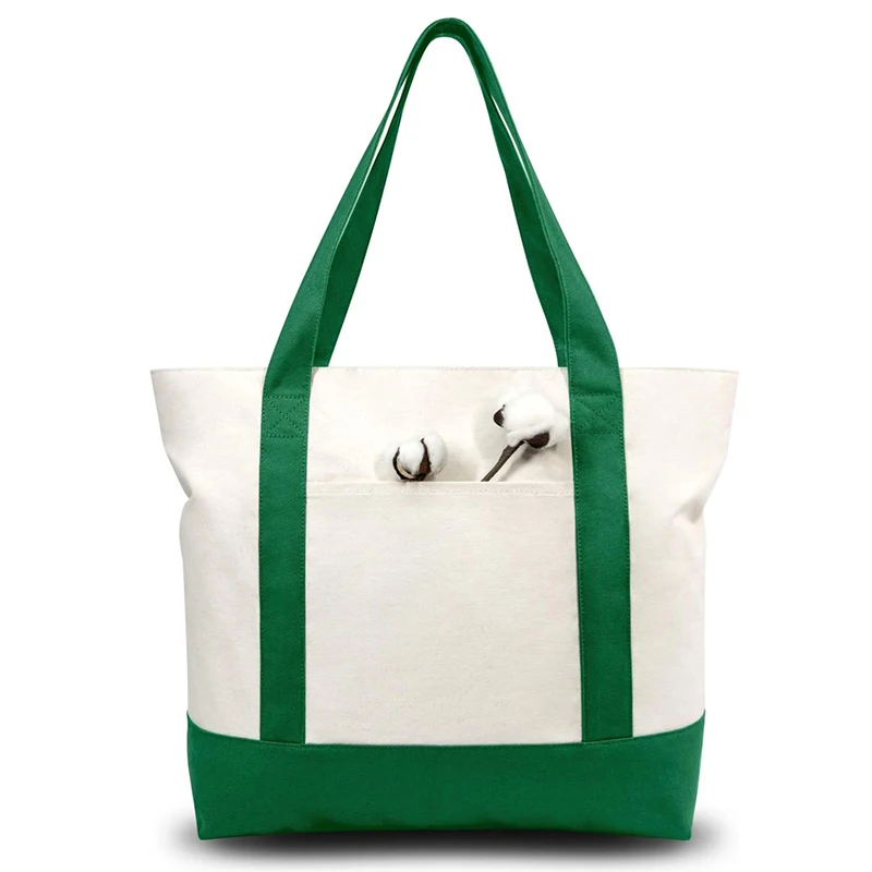 product custom printed logo personalized canvas cotton tote bag durable reusable shopping bag for daily use recyclable-12