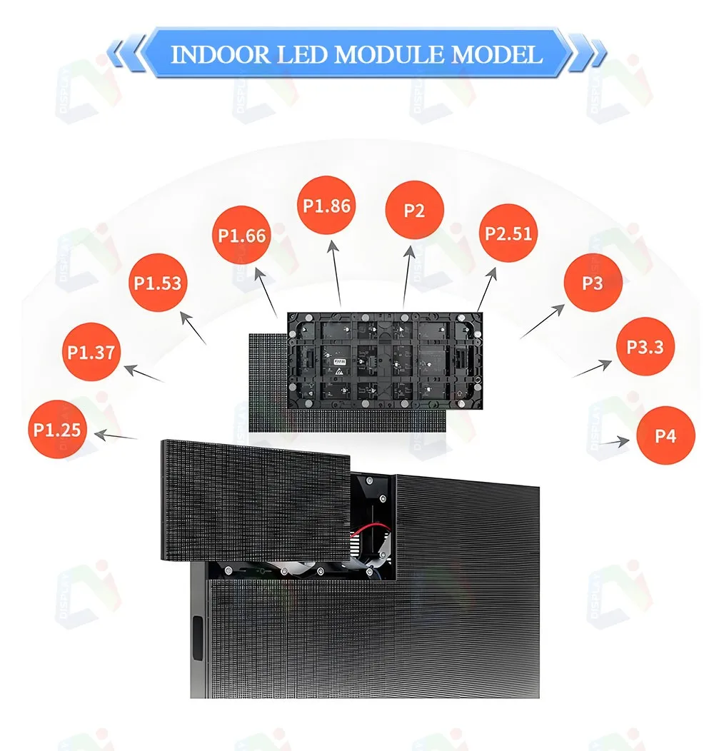 2025 Smart LED Display Screen High Brightness Indoor P1.86mm Fixed LED Video Wall for Concert Background Shopping Malls Screen factory