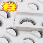 Eyelashes Eyelash Wholesale Fake Strip Eyelashes Natural False Faux Mink 3d Eyelash Vendor