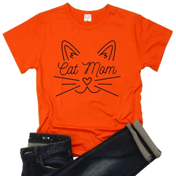 Animal Cat Print Women Shirts Fashion Tops Blouse Women New Model Summer Ladies Casual Shirts