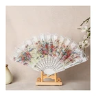 Hand Fan Hot Sale Chinese Style Flower Pattern Personalized Portable Hand Fan Hand