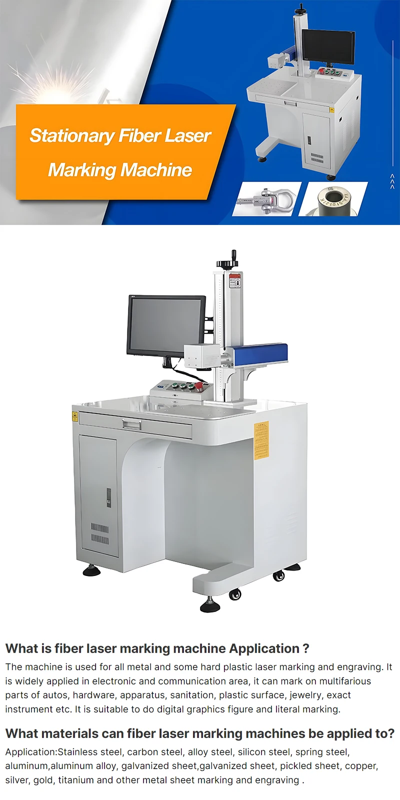 Factory Outlet Desktop Fiber Laser Marking Machine for Cattle Animal Ear Tag Bird Pigeon Ring Printing Supports AI DXF PLT BMP