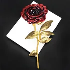 Applique Iron Patch Patches Embroidery Rose Applique Iron On Clothes Accessories 3D Sequin Flower Patch