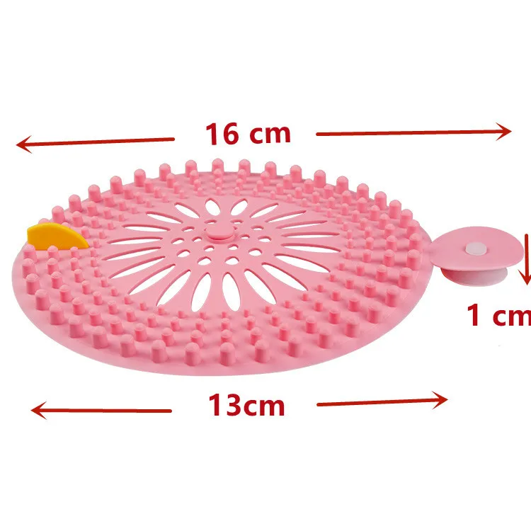 OEM & ODM Kitchen Bathroom Floor Drain Cover Silicone Wholesale Hair Catcher Shower Drain Durable Silicone Customized