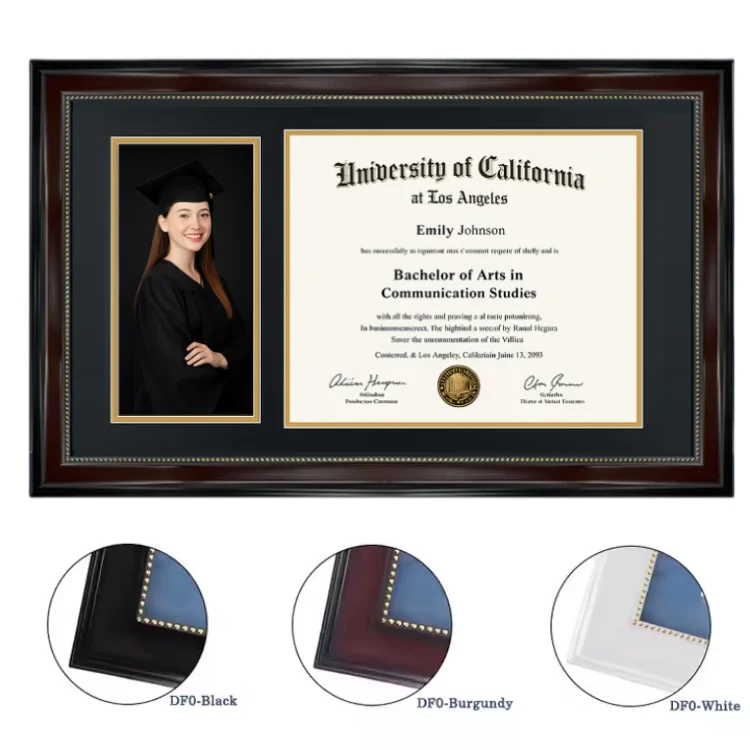 Protected Diploma Display with Clear Glass Cover graduation diploma frame with glass front protection