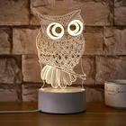 Light Decorative 3d Led Lamp Acrylic Led Night Light Novelty Illusion Table Lamp For Home Decorative Light