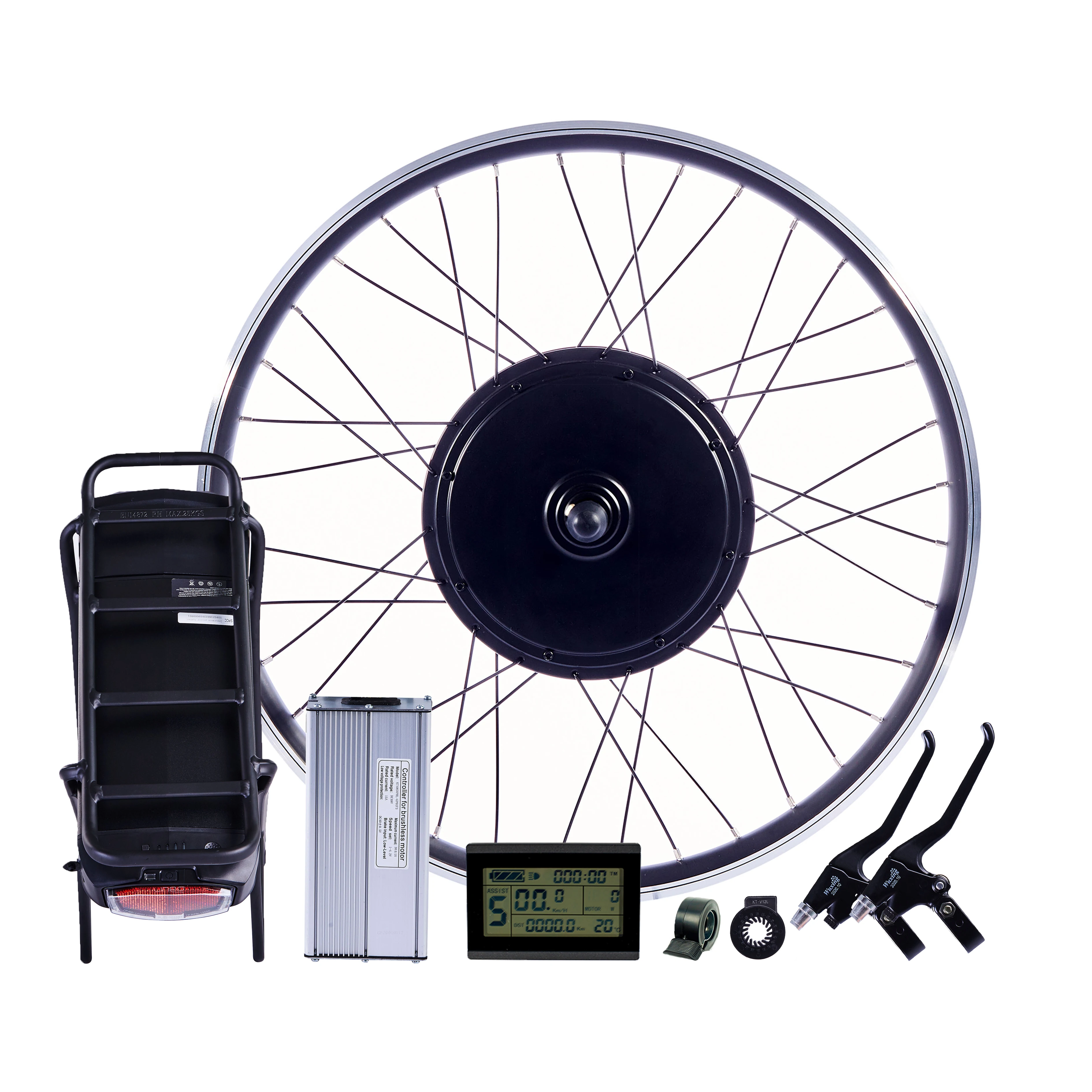 Electric E Bike Wheel Conversion Hub Kit 500W 1000W 1500W 48V KT LCD PAS Ebike