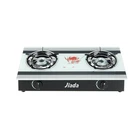 Simple Style Kitchen Galvanized Sheet Burner Tempered Glass Gas Stove Cooktops