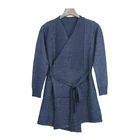 Woolen Ladies Hot-selling Soft Woolen Deep V Lace Knitted Cardigan Long Ladies Jacket
