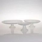 Fruit Glass Charger Plates Hot Selling Simple Design Home Decoration Glass Cake Fruit Charger Plates Dished