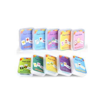 Baby Learning English Word Flashcards Cognitive Educational Toy Picture Memorise Games Gifts for Children Phonics Flash Cards