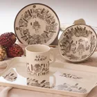 Popular Tray 2019 Wholesale Popular Design 100% Custom Melamine Rectangular Serving Tray With Handle