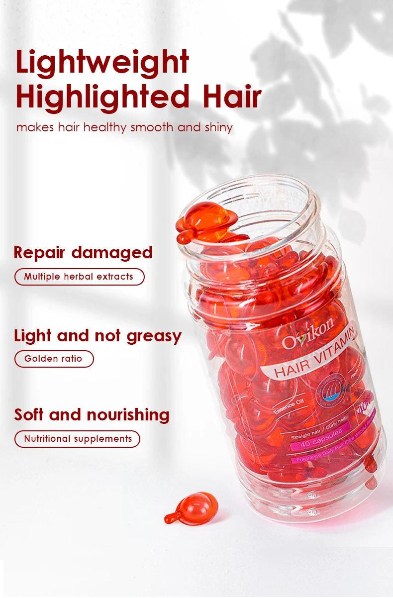 Best quality 40pcs vitamins Treatment hair growth capsule hair restoration hair growth serum for men and women