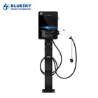 Car Solar 11kw AC EV Charge Type 2 IEC 62196-2 3 Phase Evse Charger Electric Car Solar Charging