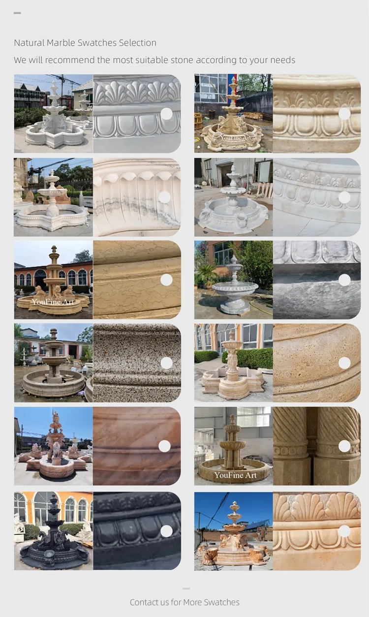 youfine marble fountain Natural Marble Color