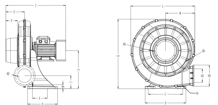 Centrifugal Blower, Aluminum, 380V, Steel, 70-92dB - detail 6