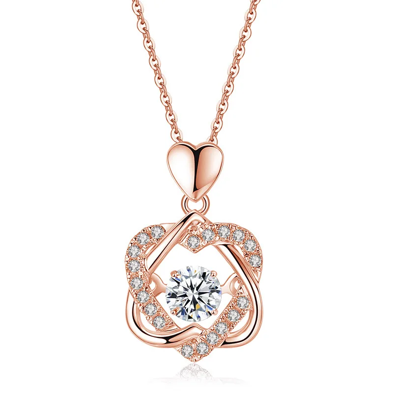 charm dancing diamond necklace