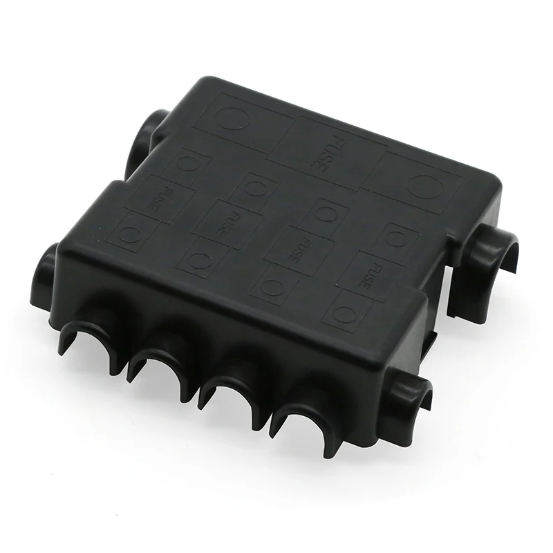 Bolt Down Fuse Holder with 4 Position MIDI Fuse and 1 Position MEGA Fuse for 48V DC Automotive Applications