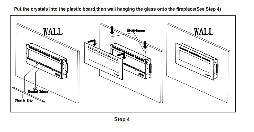 Electric Fireplace, 50-Inch, Wall, 120V - detail 30