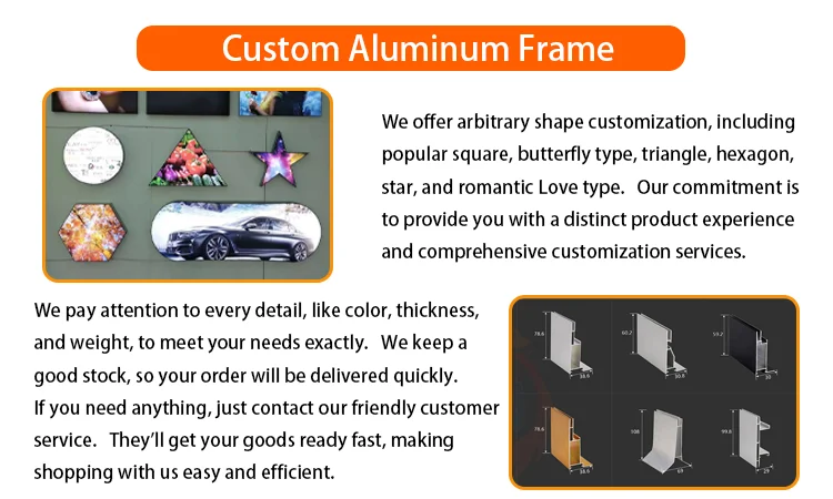 Custom Single Sided Wall Led Backlit Aluminum Frame SEG Fabric Led Light Box Lightbox Advertising Lightboxes for Indoor Outdoor factory