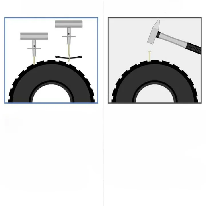 Hot Sale 68pcs Set Car and Motorcycle Tire Repair Tools Vacuum Portable Car Tire Repair Tools