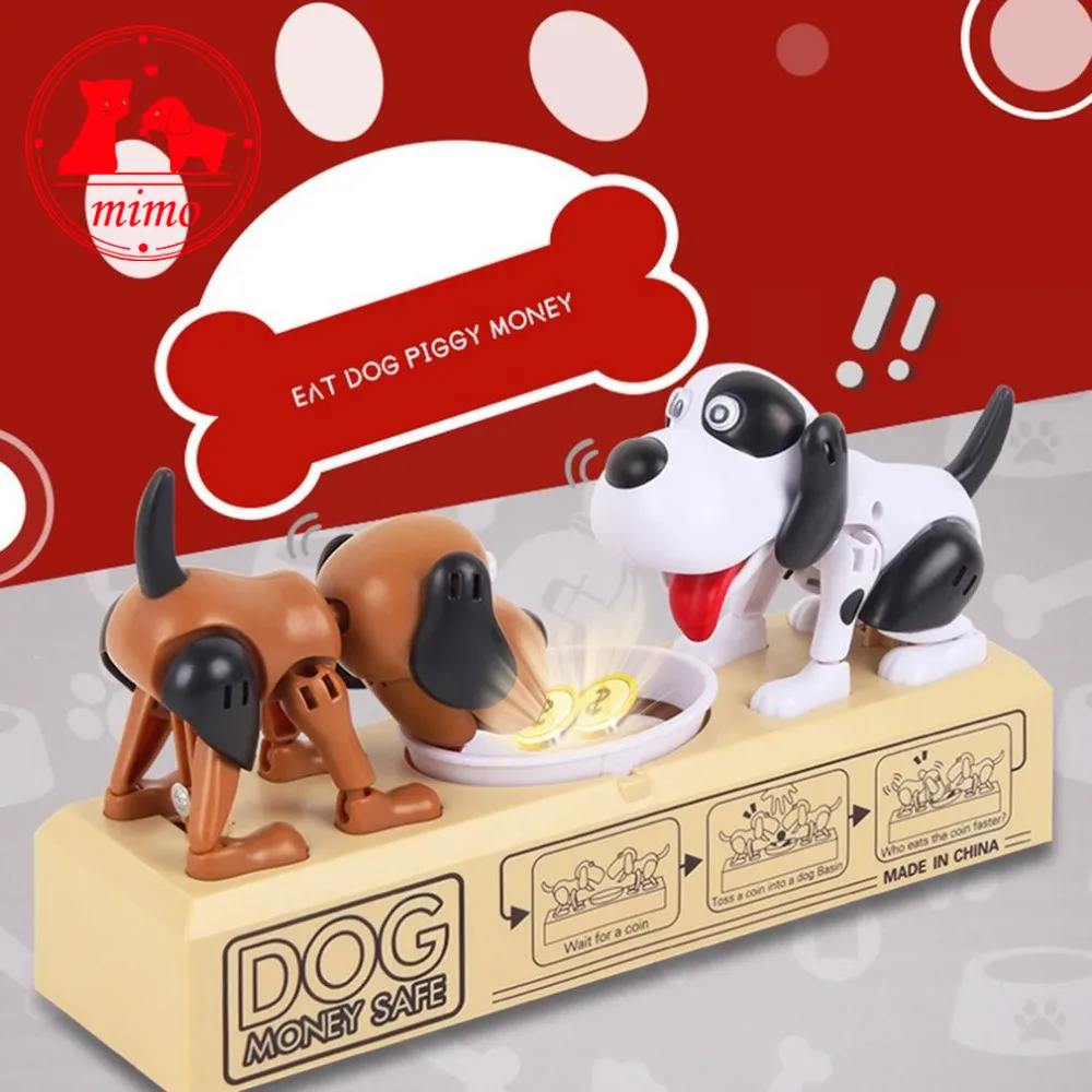 Coin Piggy Bank Cartoon Robotic Dogs Electronic Money Saving Box Kids Gift Toys 