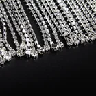 Tassel Rhinestones Crystals Kavatar Tassel Cup Chain Crystal Rhinestone Trims Fringe