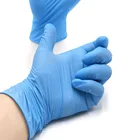 HLR Exam China Medical Dentist Hand Powder Free Blue Nitrile Disposable Gloves