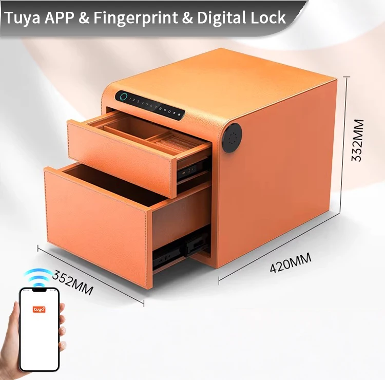f2 1a ceqsafe smart customized personal jewelry drawer box smart anti theft steel safe storage for home use-20