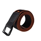 Printed Belt Custom Wholesale Mens Colorful Letter Logo Printed Flip-Top Cotton Fabric Canvas Web Belt