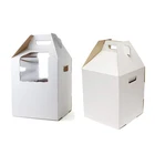 Wedding 18 Inches Tall Window Cake Box 3 Tier 2 Tier Paper Wedding Cake Box