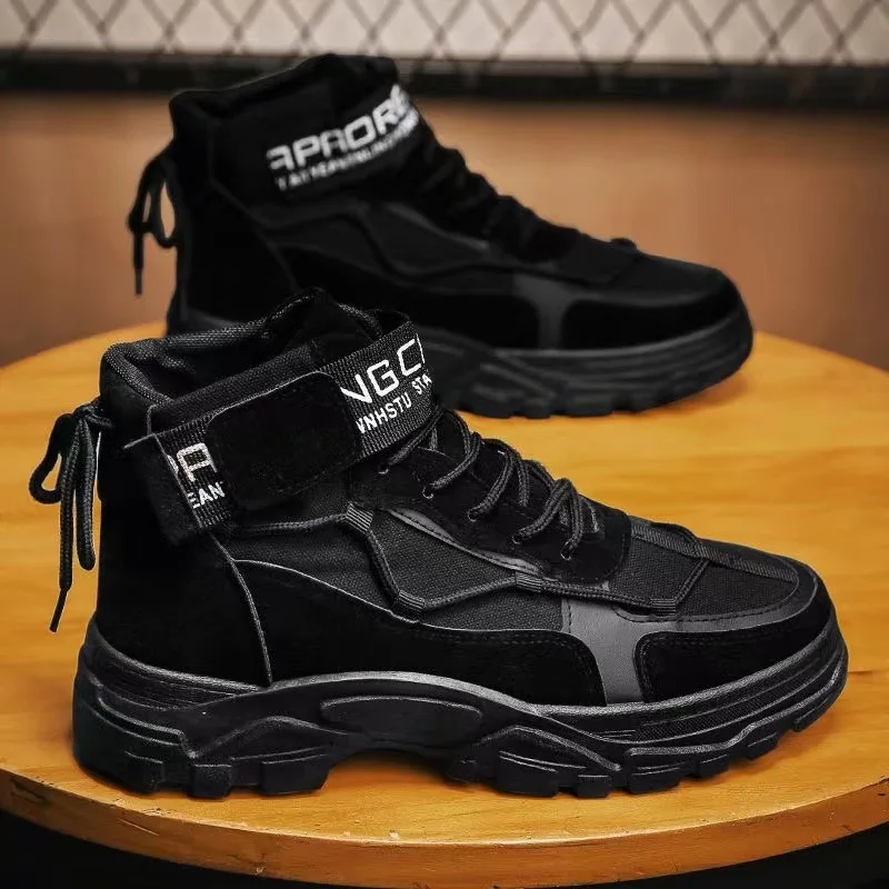 Men's Shoes Spring And Autumn New High Help Shoes Men