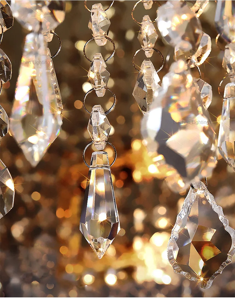 c0041 new design indoor decoration living room dining room modern led crystal ceiling lamp-3