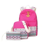School Girls Buy School Backpacks Fashion Schoolbag 3 Set Leisure Canvas School Backpacks For Teen Girls