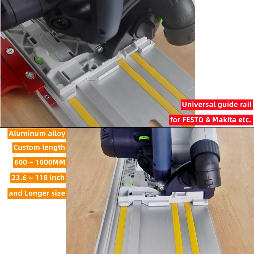 2pack Universal Circular Saw Guide Rail Track Straight Cut Chamfer Cut