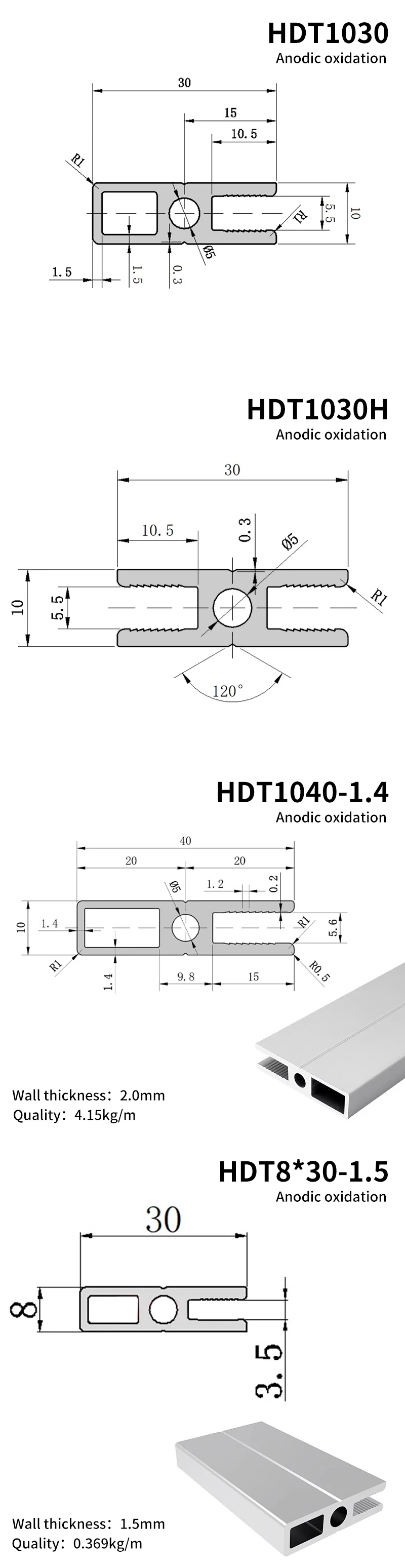 ATS05-H-3003/C-4005 Universal Fence Profile 1040/1030 Industrial Extruded Aluminum Profile Clamp Aluminum Alloy factory
