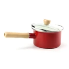 Pot Lid High Quality Milk Pot Pan Enamel Cookware Set With Glass Lid